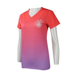 T842 Tailor-made women's short-sleeved T-shirt Sample-made slim version Ready to wear Gradient short-sleeved T-shirt Order v-neck T-shirt supplier T842 Tailor-made women's short-sleeved T-shirt Sample-made slim version Ready to wear Gradient short-sleeved T-shirt Order v-neck T-shirt supplier